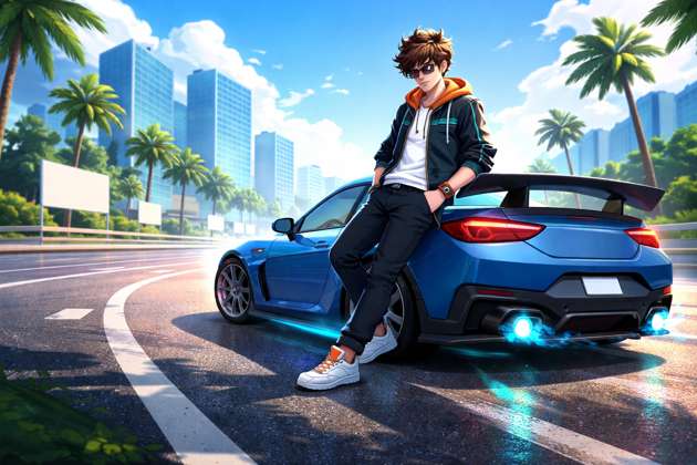 Ho Sath Sath Car Boy World - Jabali AI Poster