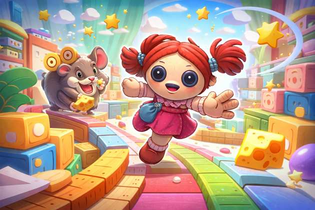 Dolly Dash Cheese Chase - Jabali AI Poster