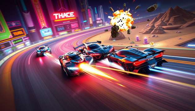 Neon Velocity: Combat Racers - Jabali AI Poster