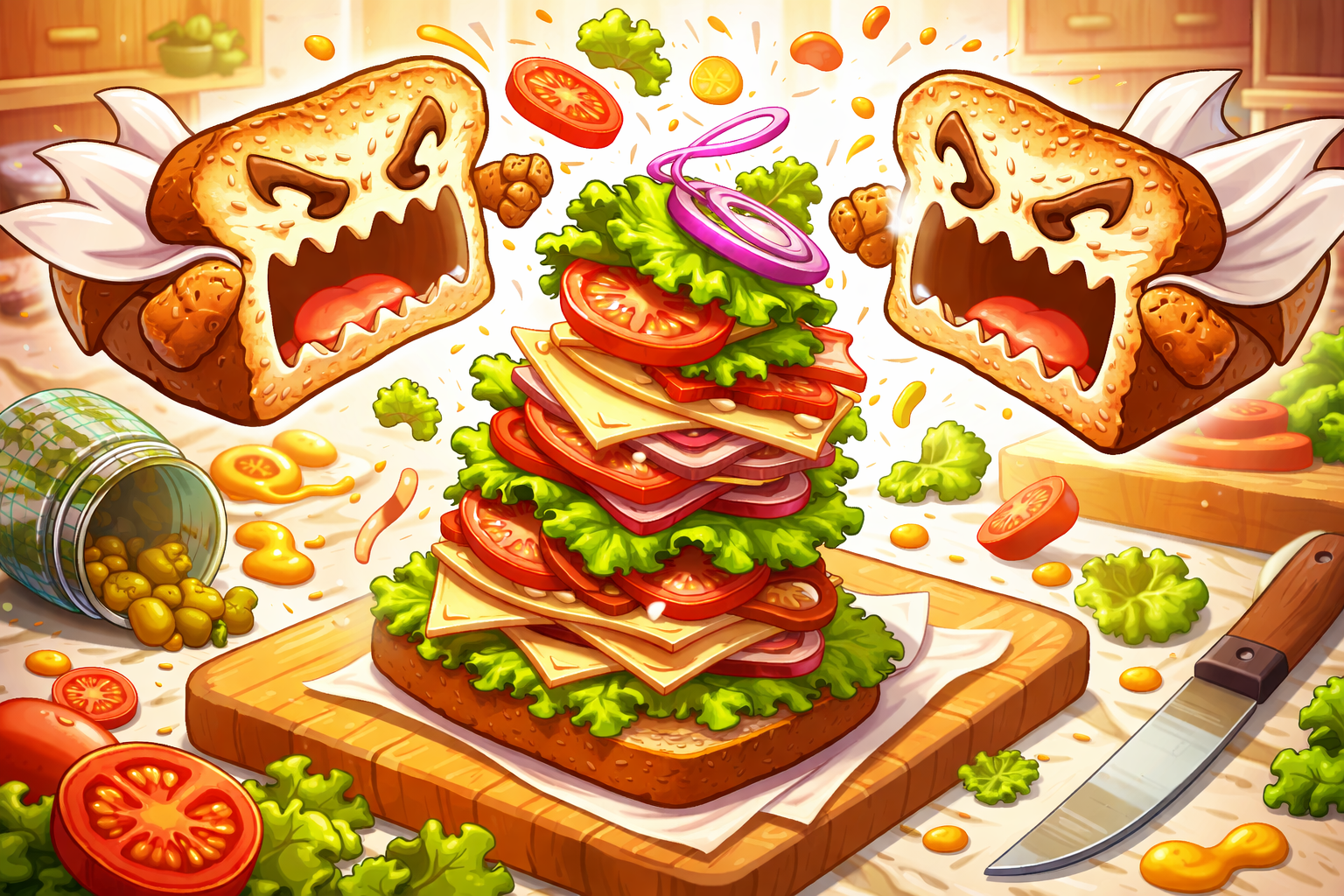 Attack of the Angry Bread - Instant game by Jabali AI