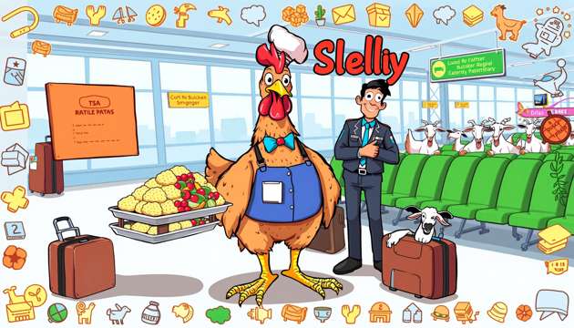 Sneaky Chick: Airport Heist - Jabali AI Poster