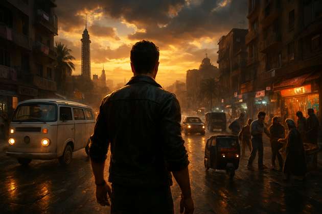 Streets of Egypt - Jabali AI Poster