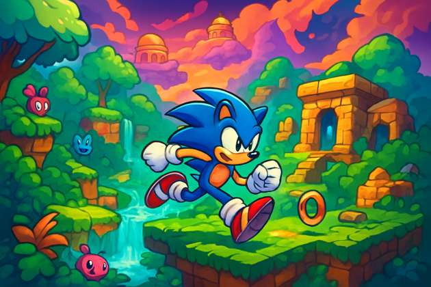 Sonic Skybound Adventure - Jabali AI Poster