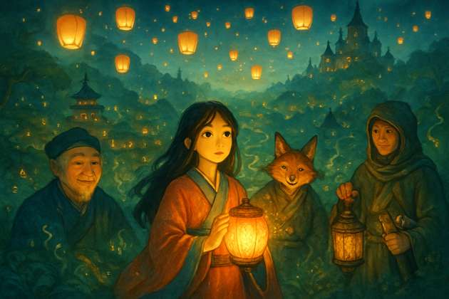 Lanterns of Harmony - Jabali AI Poster