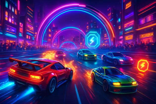 Neon Rivals: Turbo Gauntlet - 3D Racing by Jabali AI