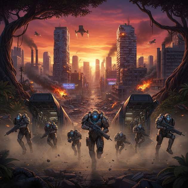 Cityfall: Warzone Descent - Jabali AI Poster
