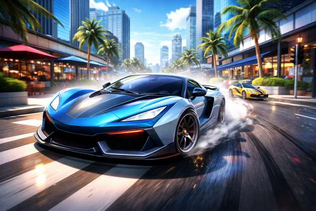 Street Drift Rush - Jabali AI Poster