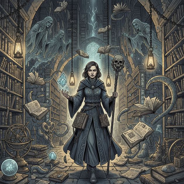 Manuscript of the Damned - Jabali AI Poster