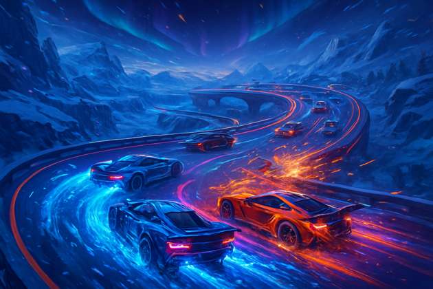 Frostbyte Rush - Jabali AI Poster