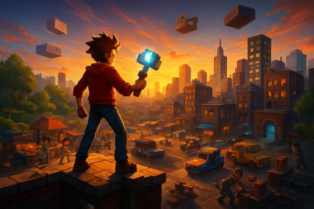 Voxel City Transform - Jabali AI Poster