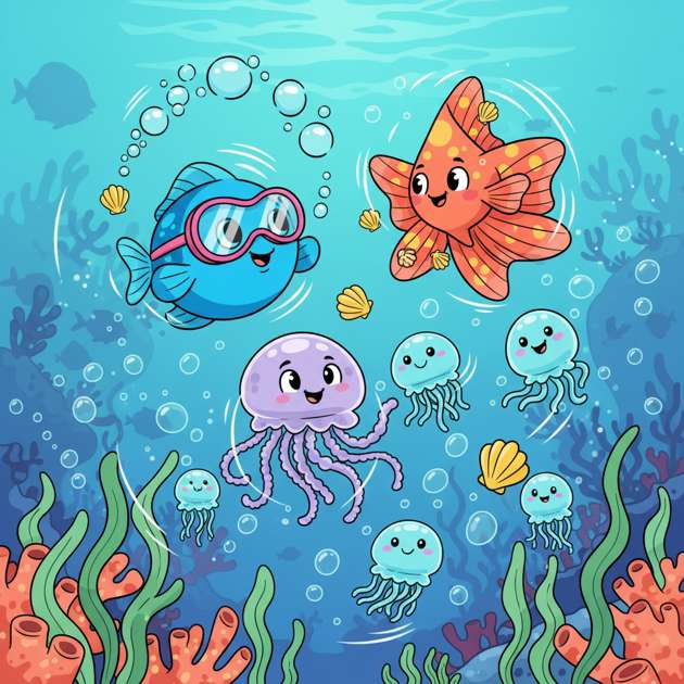 Reef Rush Rascals - Jabali AI Poster