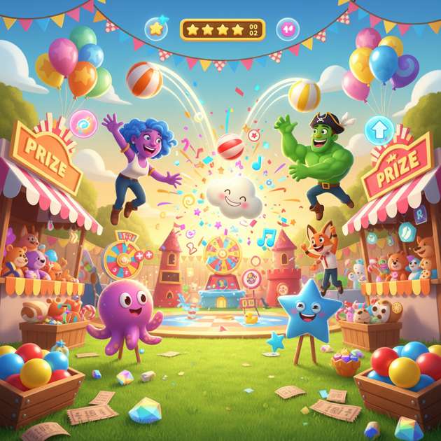 Neon Carnival Knockout - Jabali AI Poster