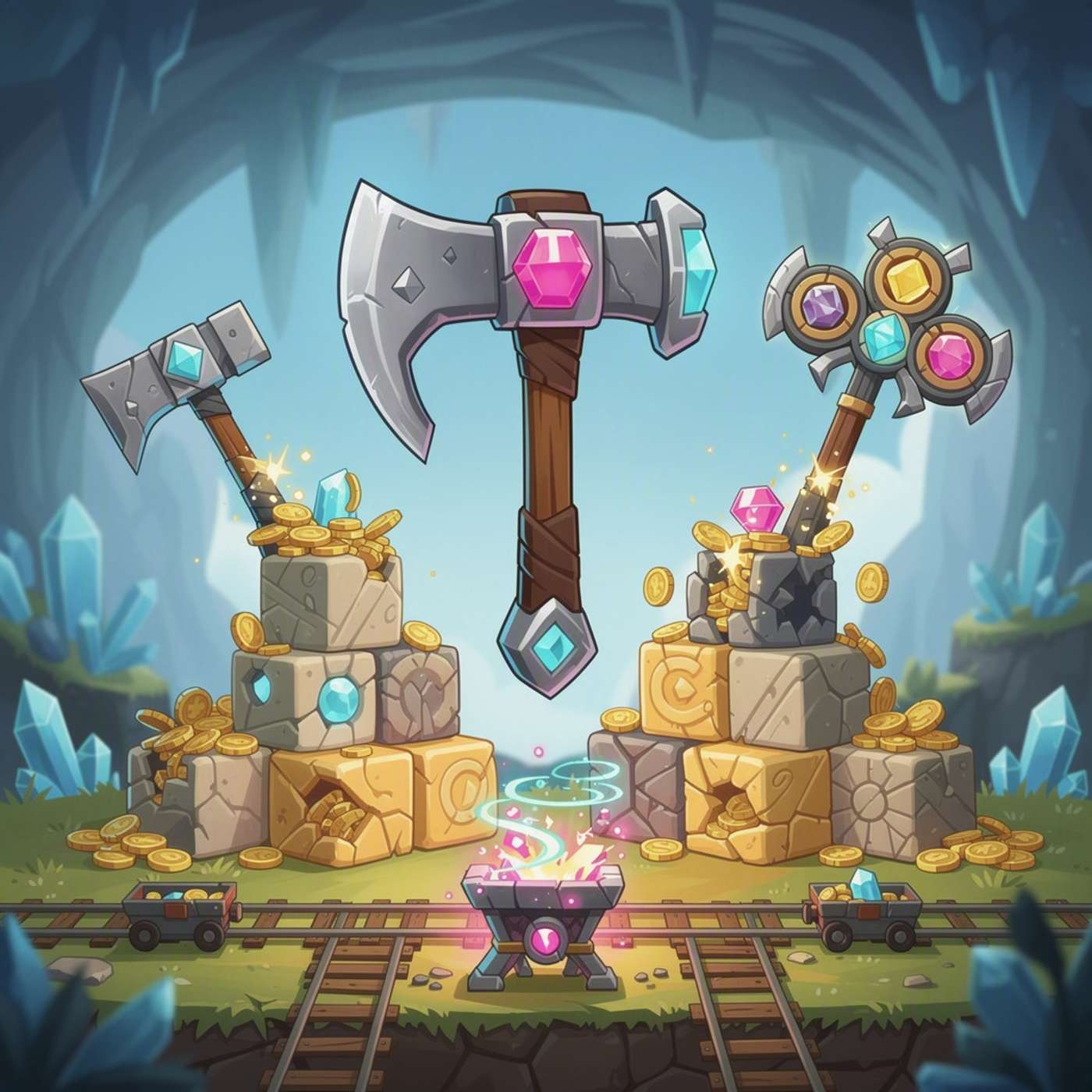 Merge Pickaxe Idle game artwork