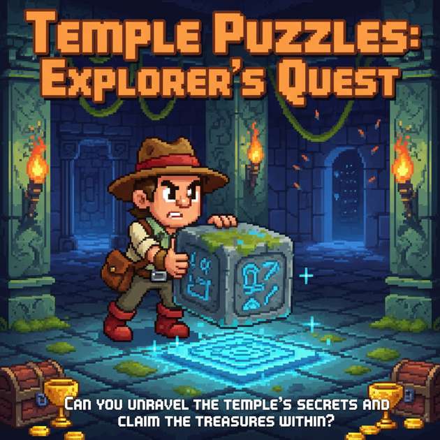 Temple Block Quest - Grid-Based Puzzle by Jabali AI