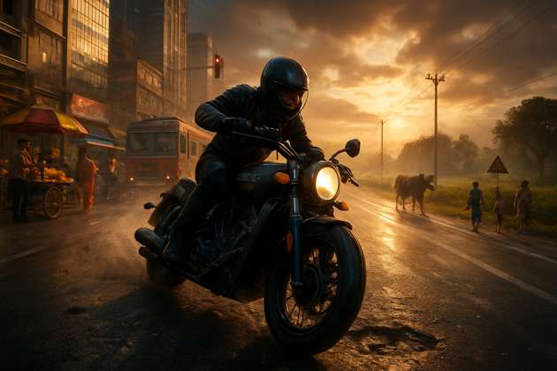 Ride Through India - Jabali AI Poster