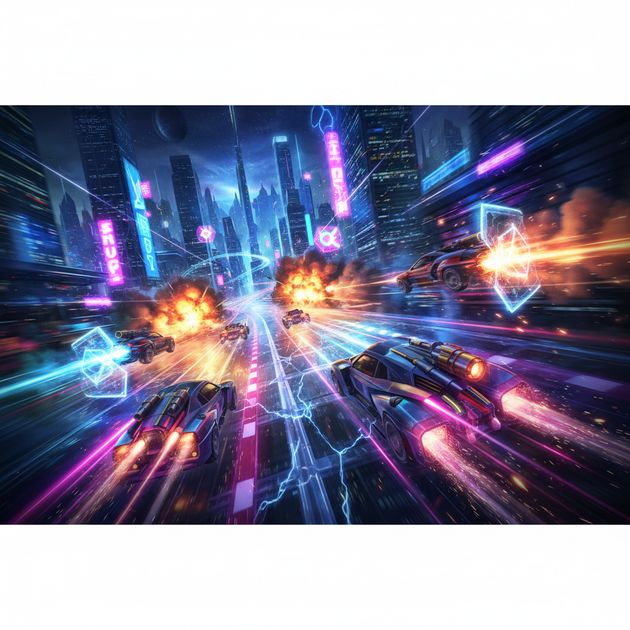 Turbo Combat Racers - Jabali AI Poster