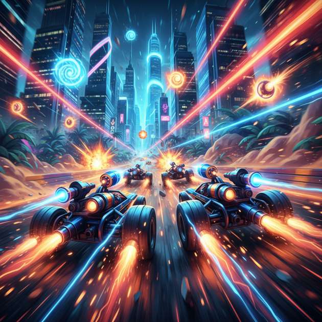 Turbo Havoc: Neon Rush - Jabali AI Poster