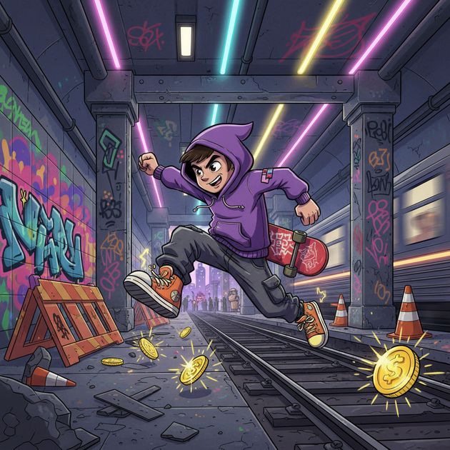 Subway Skate Rush - Jabali AI Poster