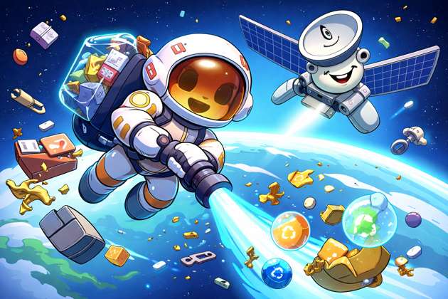 SnarkSat Space Cleanup - Jabali AI Poster