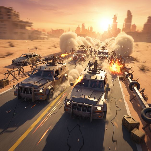 Highway Havoc: Undead Rush - Jabali AI Poster