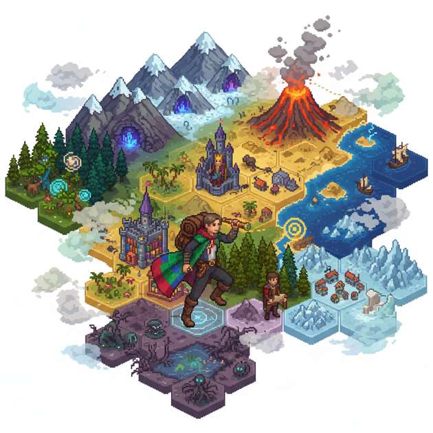 Hexbound Realms - Jabali AI Poster