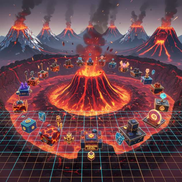 Volcano Vaults - Jabali AI Poster