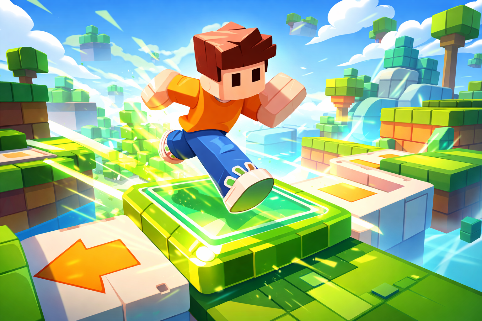 Neon Speed Boost Run - Instant game by Jabali AI