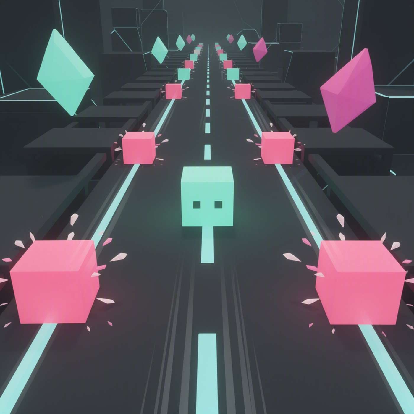 Cube Dash 3D game artwork