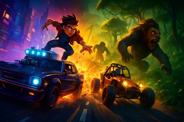 Gorilla Rush: City Jungle Pursuit - Jabali AI Poster