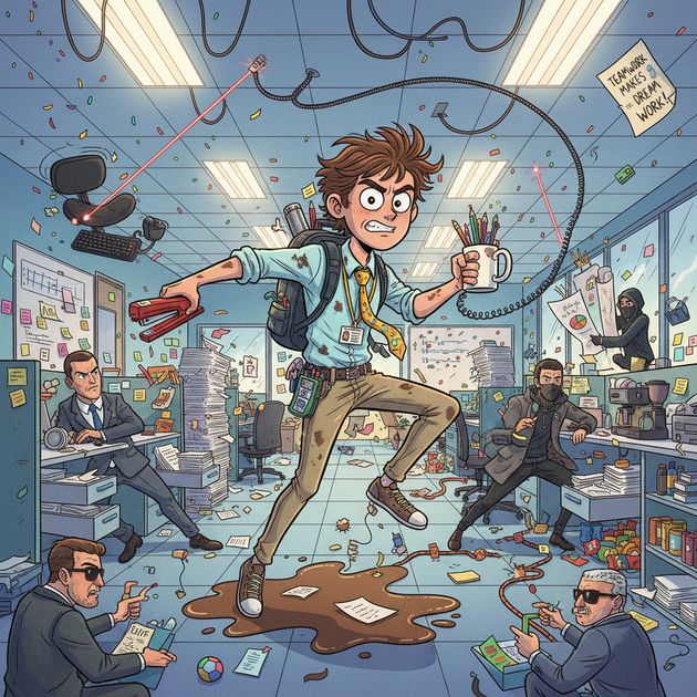 Office Uprising - Jabali AI Poster