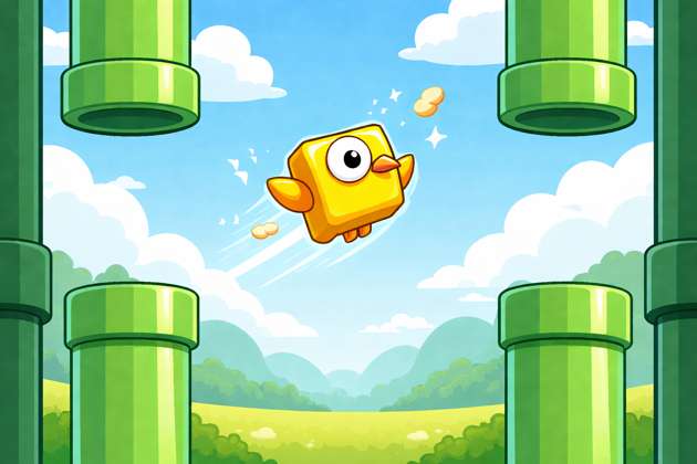 Flappy Sky Dash - Instant game by Jabali AI