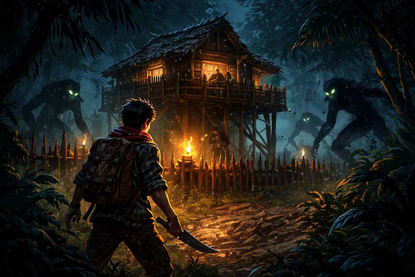 Vansh Jungle Night Survival game artwork