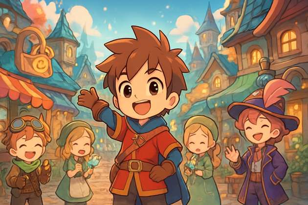 Chibi Quest: Town Trails - Jabali AI Poster