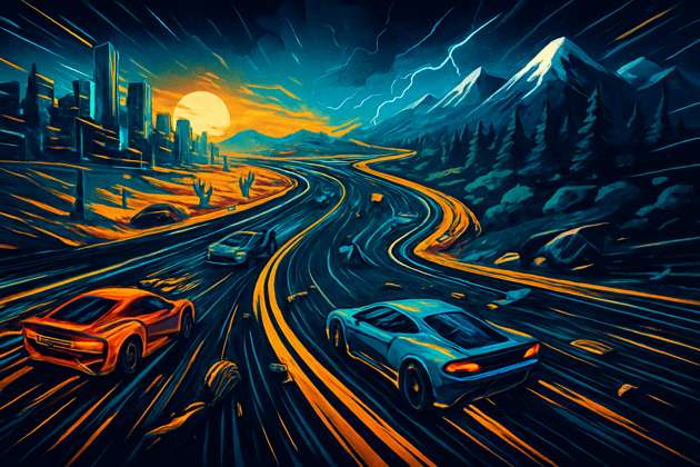 Infinite Highway Rush - Jabali AI Poster