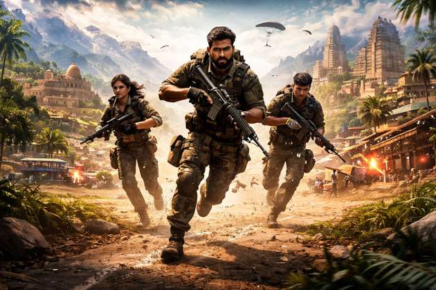 Battle of Bharat - Jabali AI Poster
