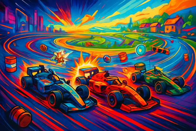 Turbo Circuit Combat - Jabali AI Poster