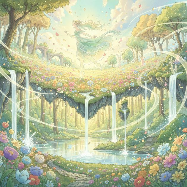 Petal's Gentle Glide - Jabali AI Poster