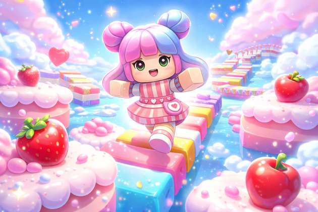 Candy Rush Obby - Jabali AI Poster