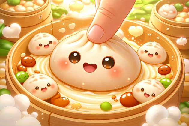 Dumpling Squish Clicker - Jabali AI Poster