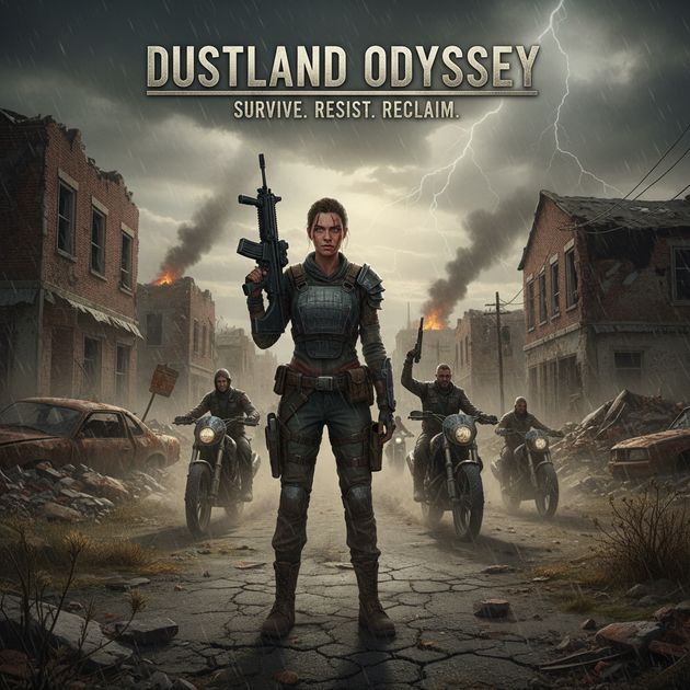 Rusted Road Reckoning - Jabali AI Poster