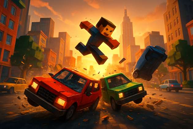 Voxel Velocity City - Jabali AI Poster