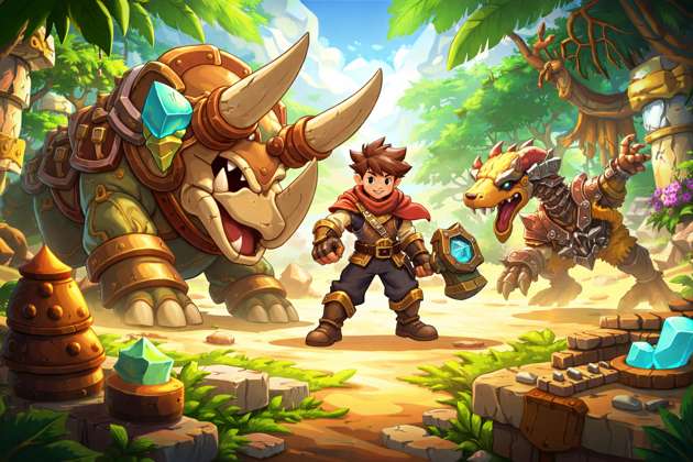 Dino Armor Arena - Jabali AI Poster