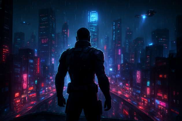 Neon Rebellion - Jabali AI Poster