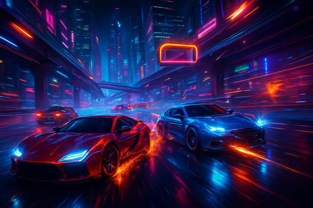 Neon Velocity: Urban Clash - Jabali AI Poster