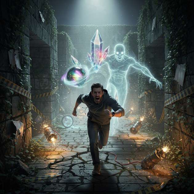 Ghost Maze Hideout - Jabali AI Poster