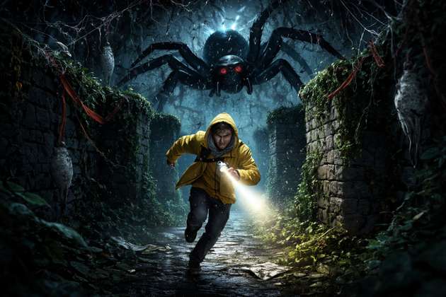 Spider Maze Chase - Jabali AI Poster