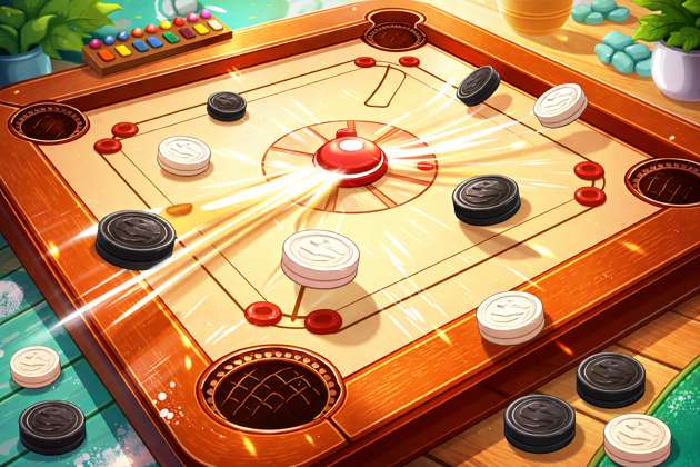 Pocket Striker Carrom - Jabali AI Poster