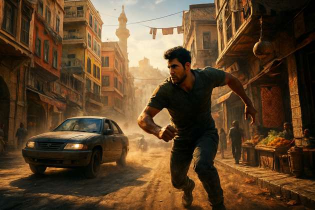 Streets of Damascus - Jabali AI Poster