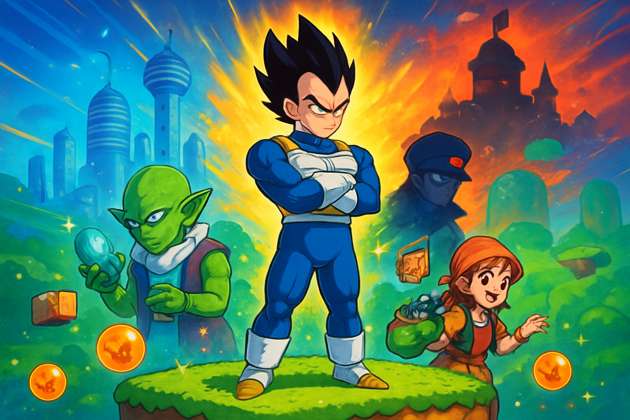 Vegeta's Platforming Quest - Jabali AI Poster