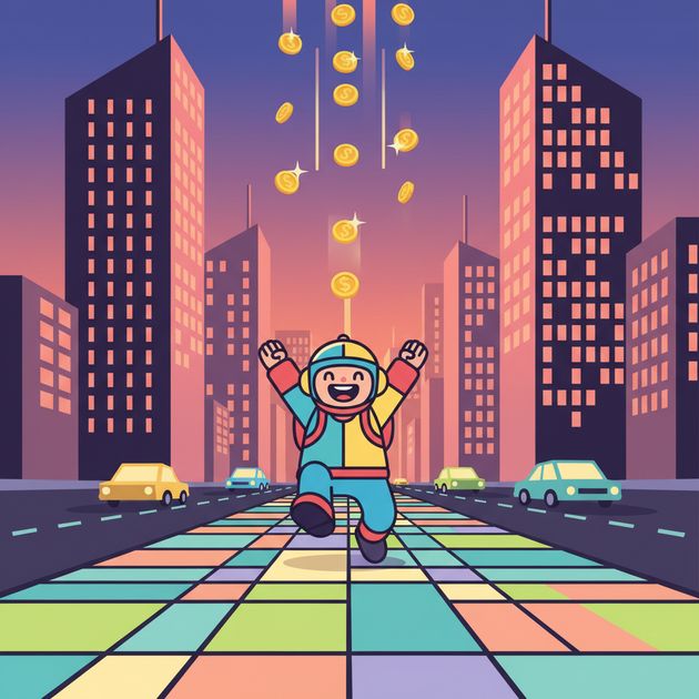 City Coin Dash - Jabali AI Poster